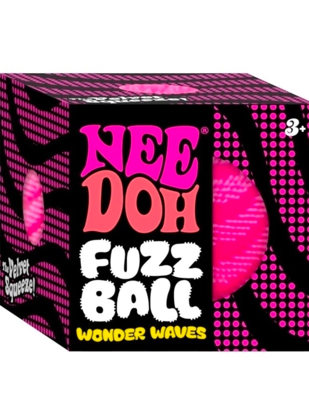 NeeDoh Fuzz Ball Wonder Waves - Hot Pink NEW IN BOX SEALED Schylling